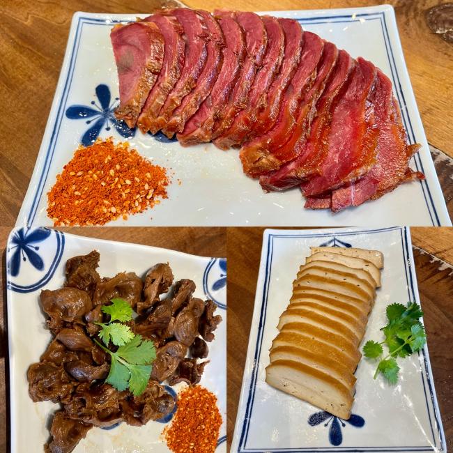 卤味三拼（牛腱＋鸡胗＋豆干）
